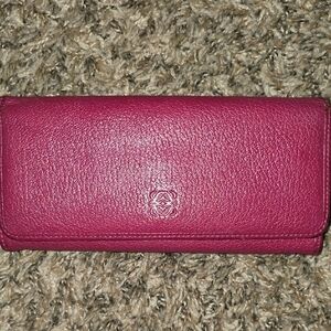 Loewe Fuchsia Leather Women's Wallet